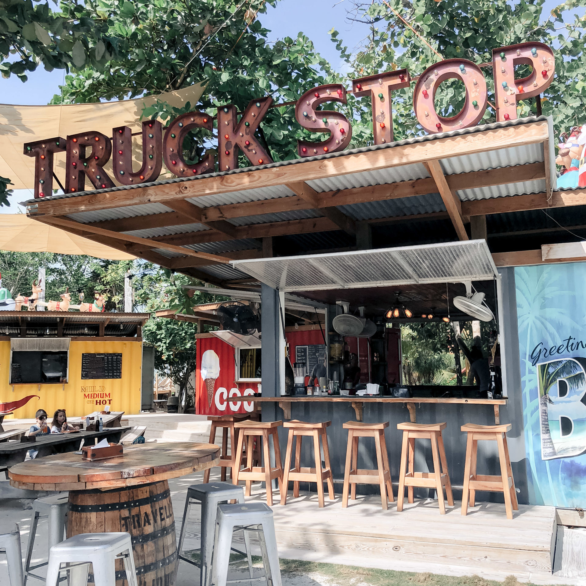 Truck Stop restaurant in Belize
