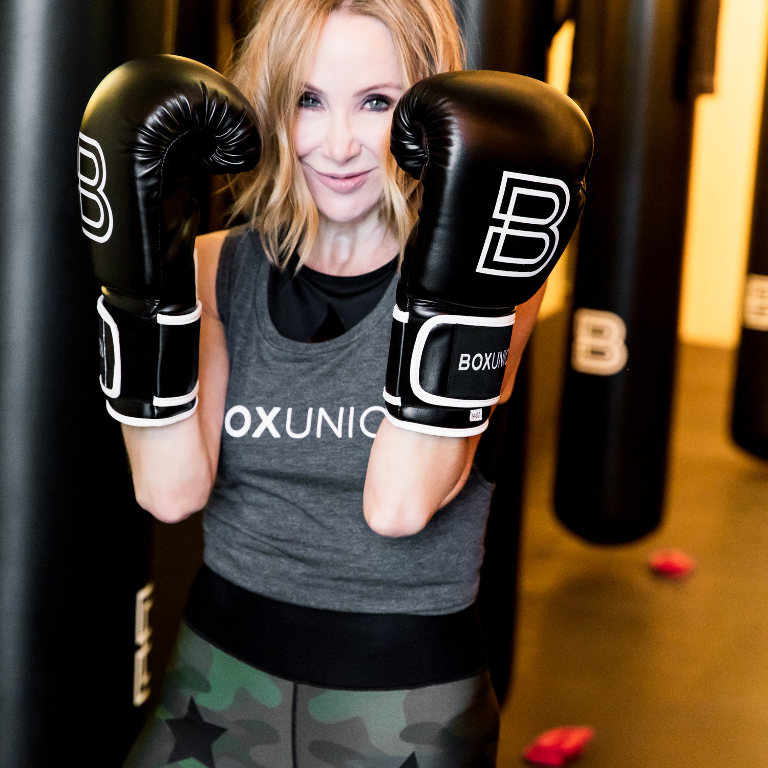 Lisa Breckenridge with boxunion boxing gloves