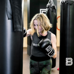 Lisa Breckenridge boxing and working out