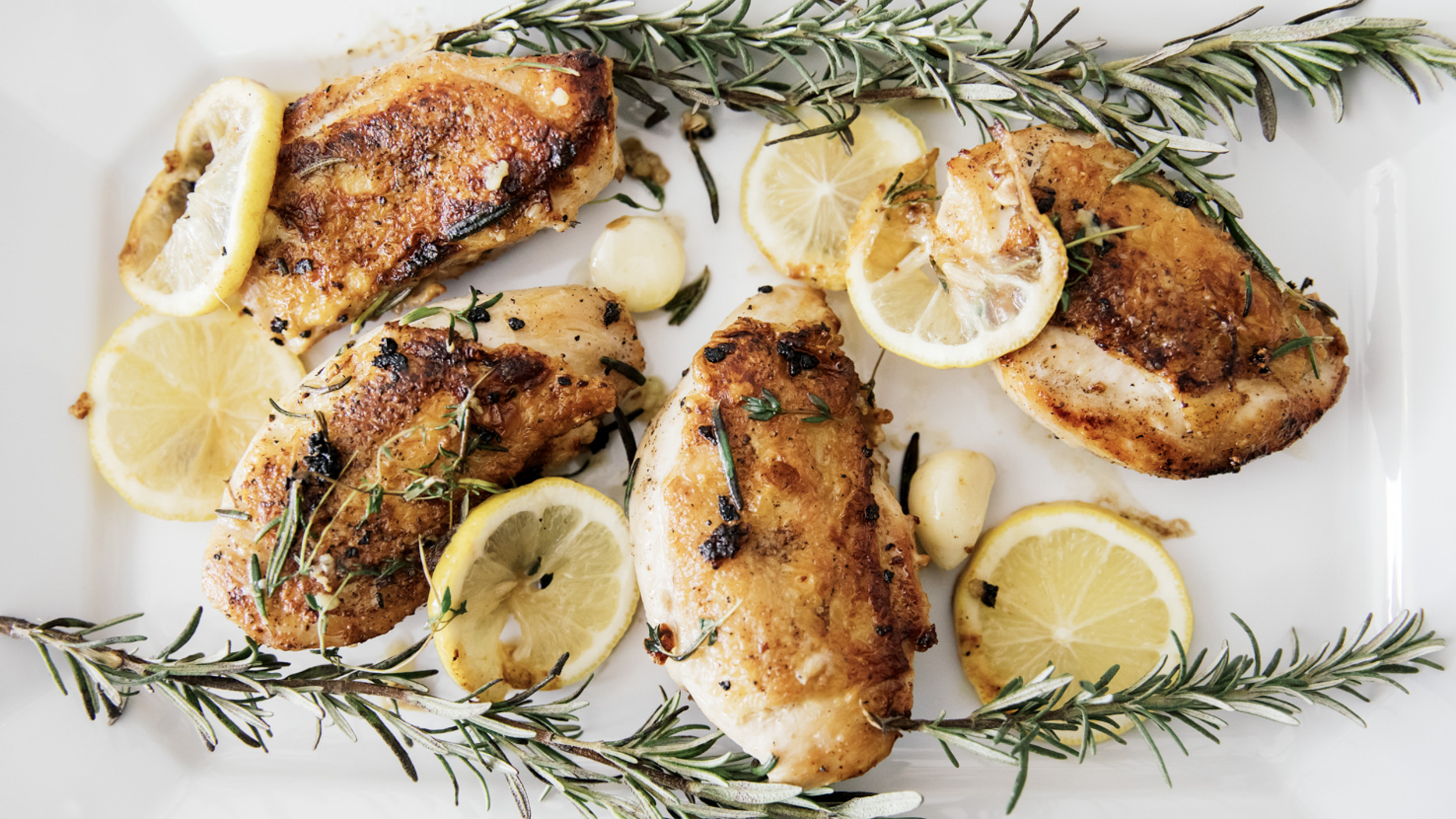Skillet Chicken with Garlic Herb Butter | Happily Lisa by Lisa Breckenridge